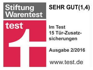 Panzerriegel Testsieger 2016 bei Stiftung Warentest